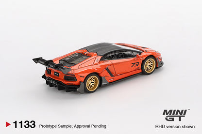 Mini GT 1:64 LB WORKS Lamborghini Aventador Limited Edition Orange #1133