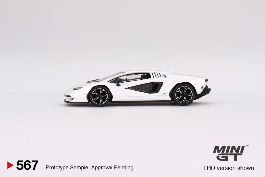 TSM Mini GT 1:64 Lamborghini Countach LPI 800-4 Bianco Siderale (LHD)