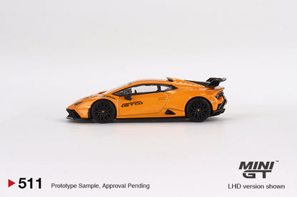 TSM Mini GT 1:64 Lamborghini Huracán STO Arancio Borealis (RHD)