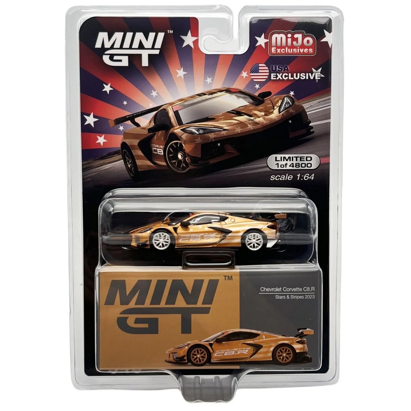 TSM Mini GT 1:64 Chevrolet Corvette C8.R Stars & Stripes 2023 