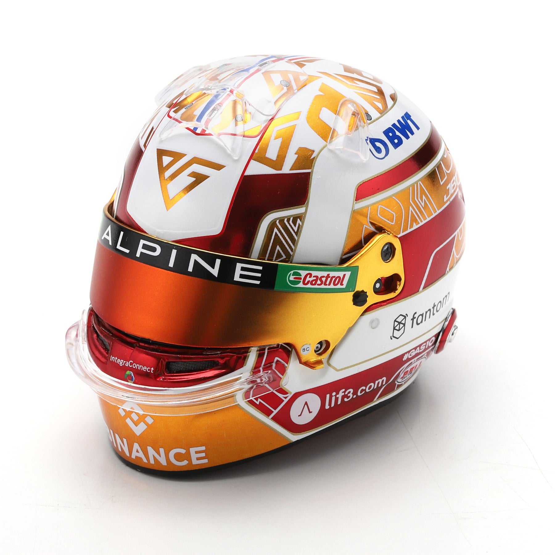 F1 Pierre Gasly Alpine 2023 Helmet 1/5 Scale – Spider-Lily Toys