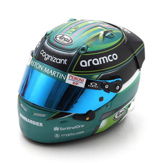 F1 Aston Martin Jessica Hawkins Helmet 2023 1/5 Scale