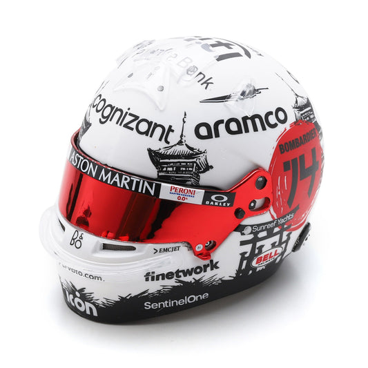 F1 Fernando Alonso 2023 Japanese Grand Prix Helmet 1/5 Scale