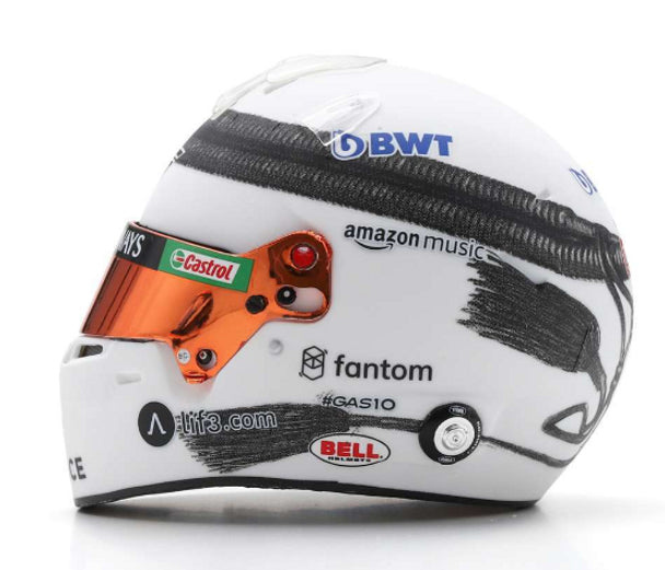 BWT Alpine F1 Team - Pierre Gasly Qatar GP 2023 Helmet 1/5 Scale