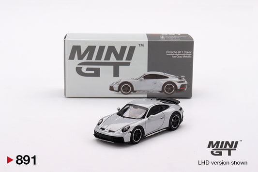 TSM Mini GT 1:64 Porsche 911 Dakar Ice Gray Metallic (RHD)