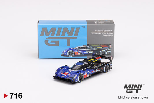 Mini GT 1:64 Cadillac V-Series.R #2 Cadillac Racing 2023 Le Mans 24 Hrs 3rd Place