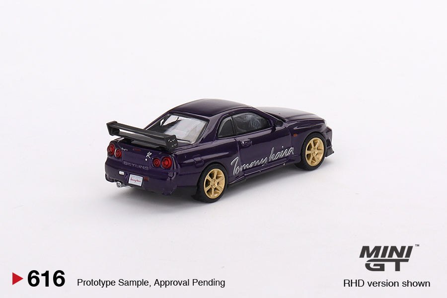 TSM Mini GT 1:64 Nissan Skyline GT-R (R34) Tommykaira R-z Midnight Purple