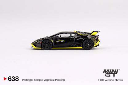 TSM Mini GT 1:64 Lamborghini Huracán STO Nero Noctis (RHD)