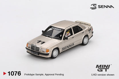 Mini GT 1:64 Mercedes-Benz 190 E 2.3-16 #11 Ayrton Senna 1984 Nürburgring Race of Champions w/ Figure of Ayrton Senna