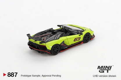 TSM Mini GT 1:64 Mini GT 1:64 Lamborghini Aventador SVJ 63 Roadster Verde Shock
