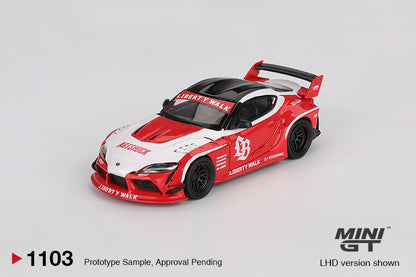 TSM Mini GT 1:64 LB WORKS Toyota GR Supra Red