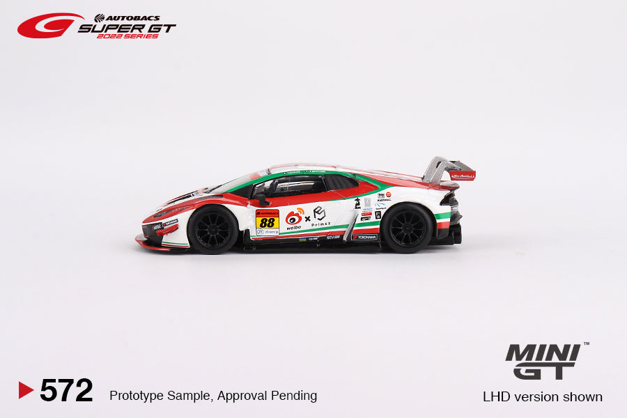 TSM Mini GT 1:64 Lamborghini Huracán GT3 EVO #88 “Weibo Primez LAMBORGHINI GT3” JLOC 2022 SUPER GT SERIES