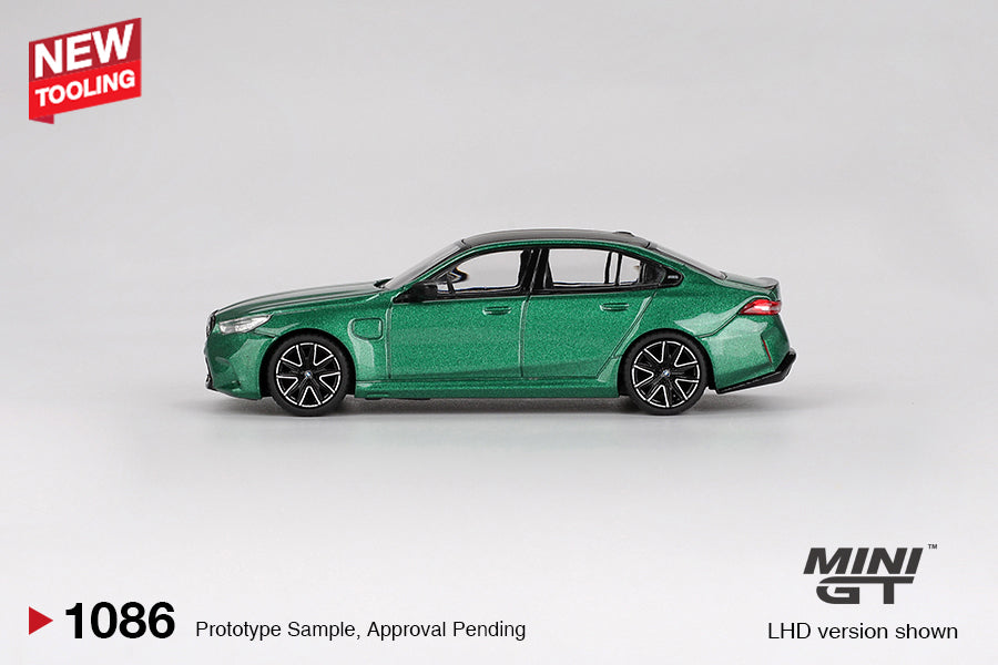 TSM Mini GT 1:64 BMW M5 Isle of Man Green Metallic