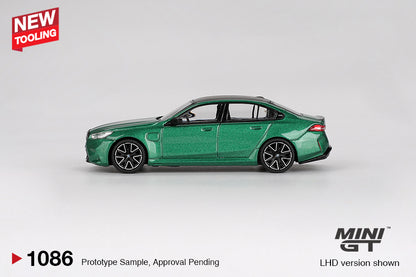 TSM Mini GT 1:64 BMW M5 Isle of Man Green Metallic