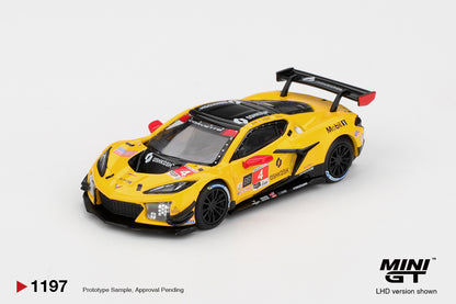 TSM Mini GT 1:64 Chevrolet Corvette Z06 GT3.R #4 Corvette Racing by Pratt Miller Motorsports 2025 IMSA Daytona 24 Hrs