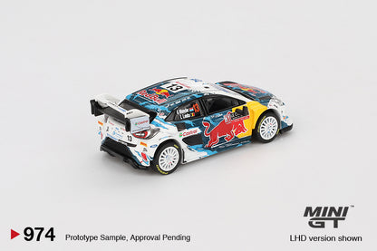 Mini GT 1:64 Ford Puma Rally1 #13 M-Sport Ford WRT 2024 Rally Monte Carlo