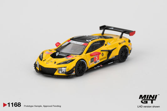 TSM Mini GT 1:64 Chevrolet Corvette Z06 GT3.R #3 Corvette Racing by Pratt Miller Motorsports 2025 IMSA Daytona 24 Hrs