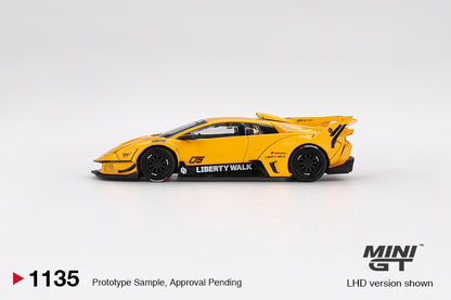 TSM Mini GT 1:64 Lamborghini LB-Silhouette WORKS MURCIELAGO GT Evo Yellow