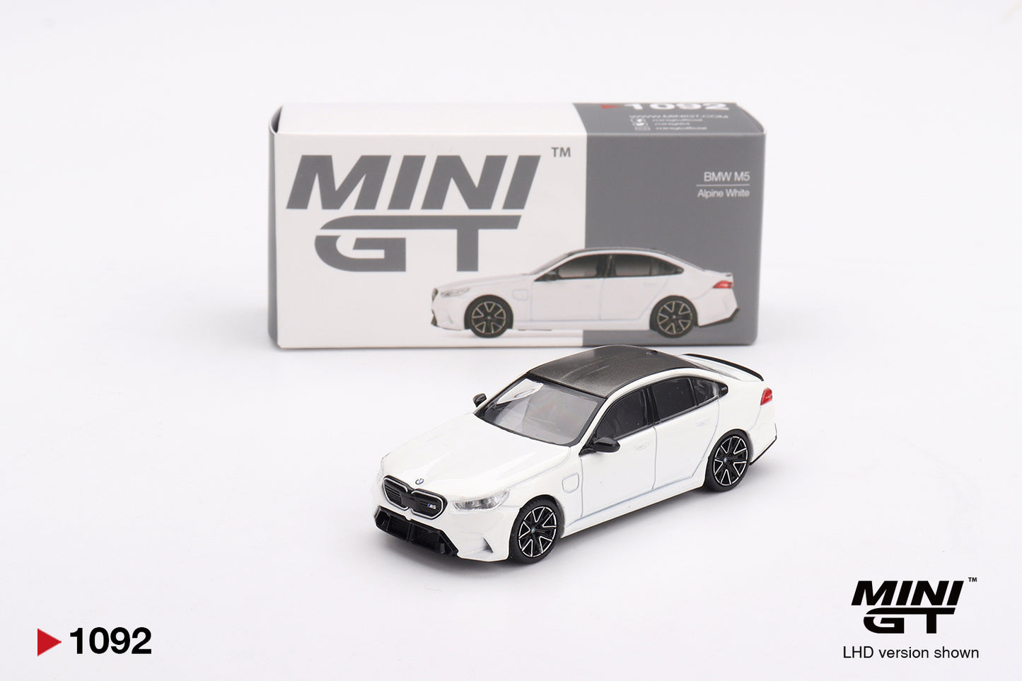 TSM Mini GT 1:64 BMW M5 Alpine White RHD