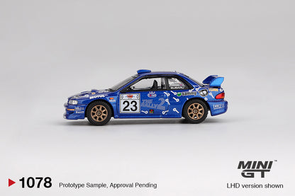 TSM Mini GT 1:64 Subaru Impreza WRC99 #23 2000 Acropolis Rally