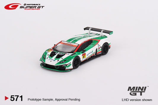 TSM Mini GT 1:64 Lamborghini Huracán GT3 EVO #87 “Bamboo Airways LAMBORGHINI GT3” JLOC 2022 SUPER GT SERIES