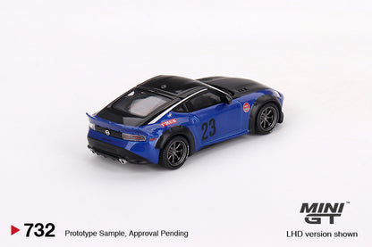 TSM Mini GT 1:64 Nissan Z LB★NATION WORKS Seiran Blue (RHD)