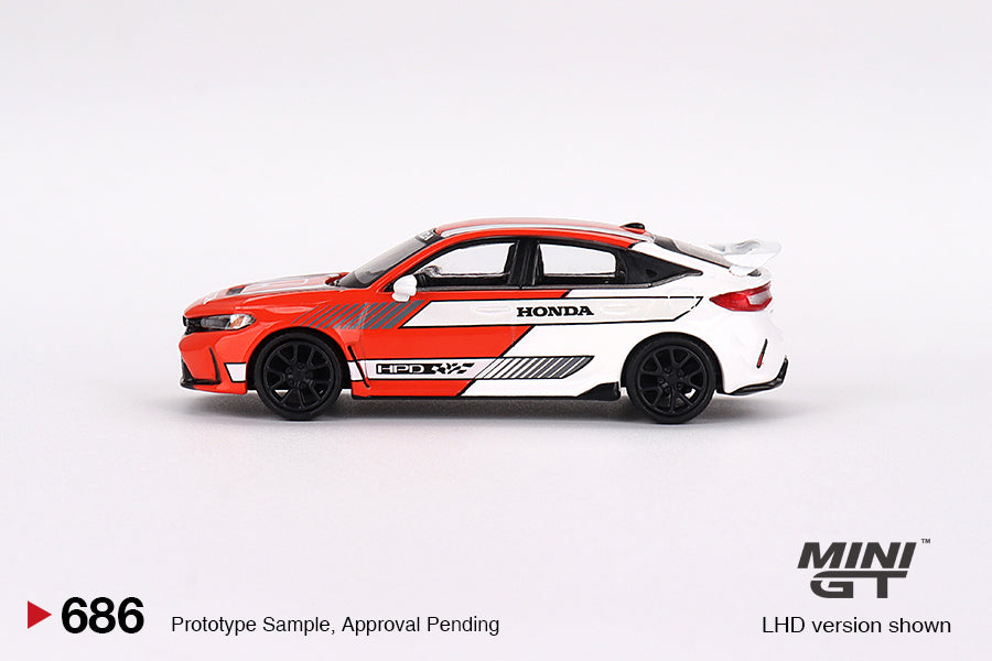 TSM Mini GT 1:64 Honda Civic TYPE R 2023 Pace Car Red