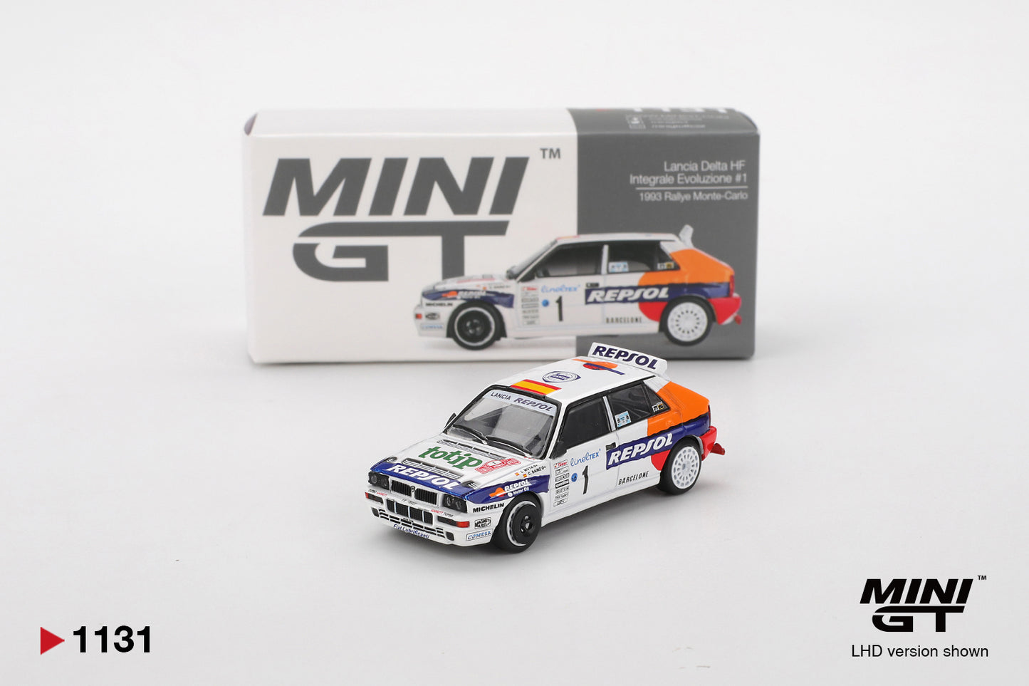 TSM Mini GT 1:64 Lancia Delta HF Integrale Evoluzione #1 1993 Rallye Monte-Carlo