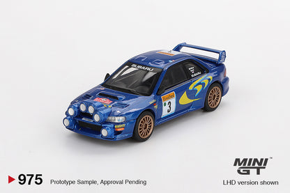 TSM Mini GT 1:64 Subaru Impreza WRC98 1998 Rally Monte-Carlo 3rd Place #3