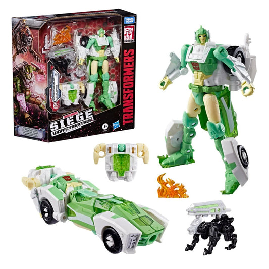 Transformers War For Cybertron Siege Autobot Greenlight with Dazzlestrike