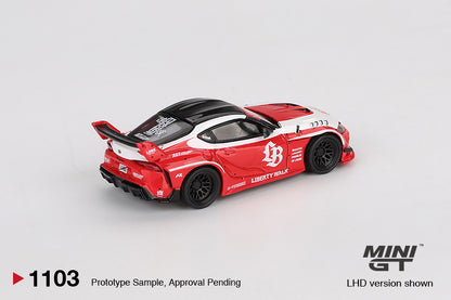 TSM Mini GT 1:64 LB WORKS Toyota GR Supra Red