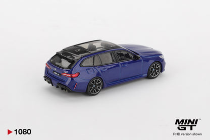 TSM Mini GT 1:64 BMW M5 Touring Marina Bay Blue Metallic