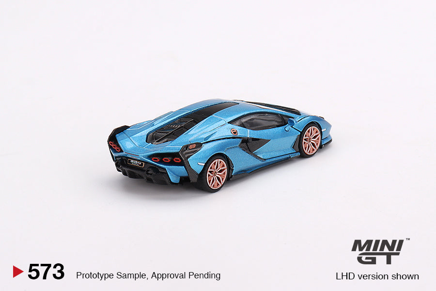 TSM Mini GT 1:64 Lamborghini Sián FKP 37 Blu Aegir (LHD)