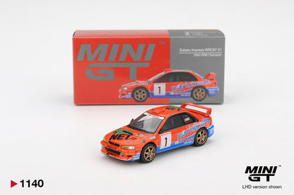 TSM Mini GT 1:64 Subaru Impreza WRC97 #1 1999 DRM Champion
