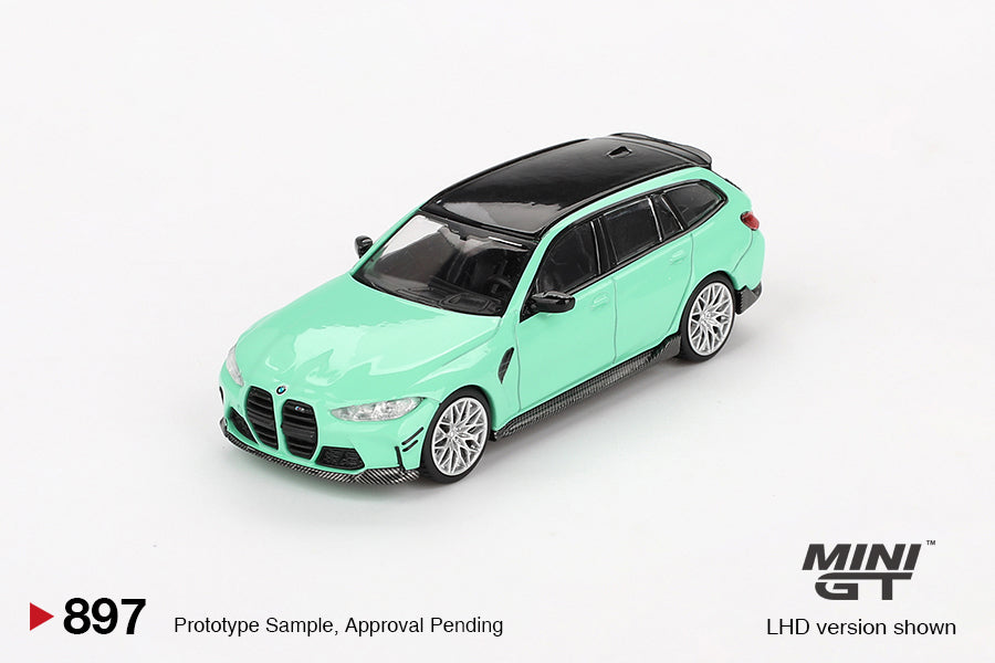 TSM Mini GT 1:64 BMW M3 M Performance Touring Mint Green (RHD)