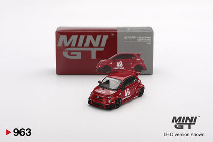 TSM Mini GT 1:64 LB-WORKS x Abas Works ABARTH 595 Red (RHD)