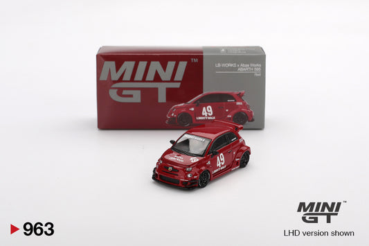 TSM Mini GT 1:64 LB-WORKS x Abas Works ABARTH 595 Red (RHD)