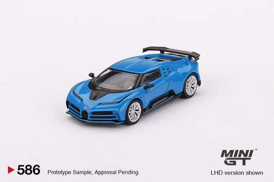 TSM Mini GT 1:64 Bugatti Centodieci Blu Bugatti (LHD)