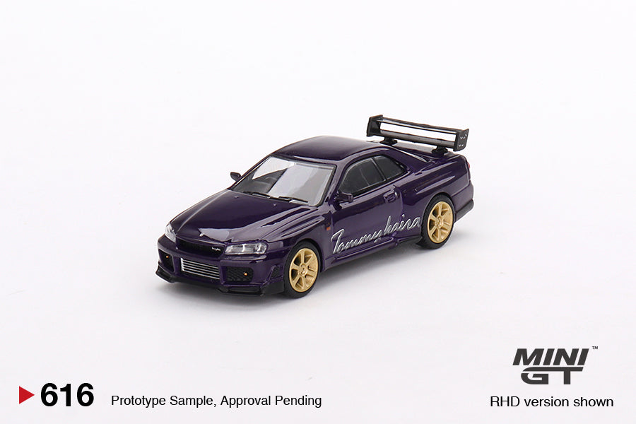 TSM Mini GT 1:64 Nissan Skyline GT-R (R34) Tommykaira R-z Midnight Purple