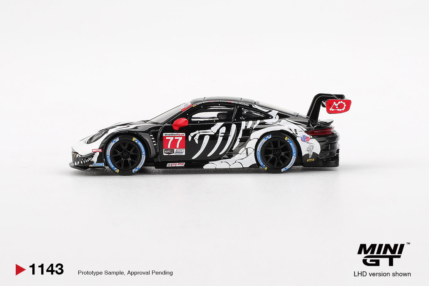 TSM Mini GT 1:64 Porsche 911 GT3 R #77 AO Racing 2025 IMSA Petit Le Mans