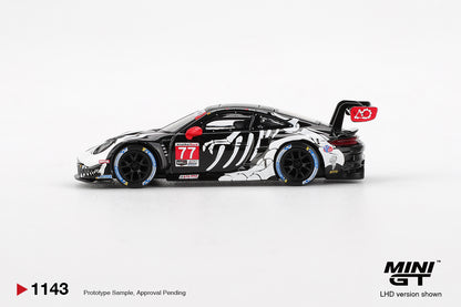 TSM Mini GT 1:64 Porsche 911 GT3 R #77 AO Racing 2025 IMSA Petit Le Mans