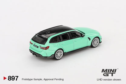 TSM Mini GT 1:64 BMW M3 M Performance Touring Mint Green (RHD)