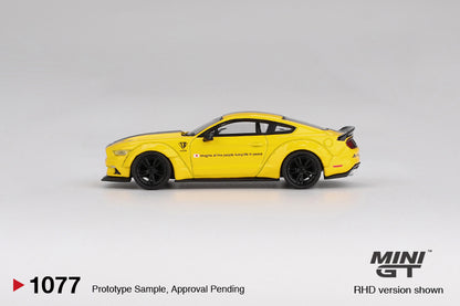 TSM Mini GT 1:64 LB-WORKS FORD MUSTANG Triple Yellow RHD