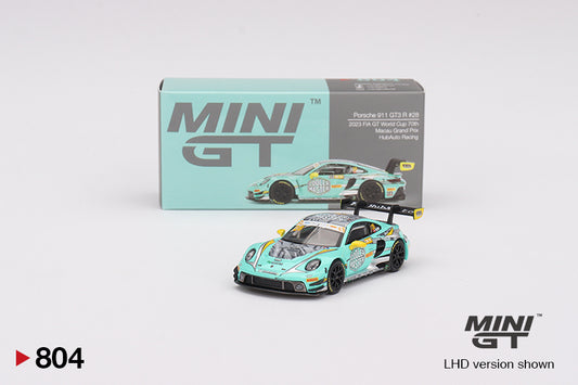 TSM Mini GT 1:64 Porsche 911 GT3 R #28 HubAuto Racing 2023 FIA GT World Cup 70th