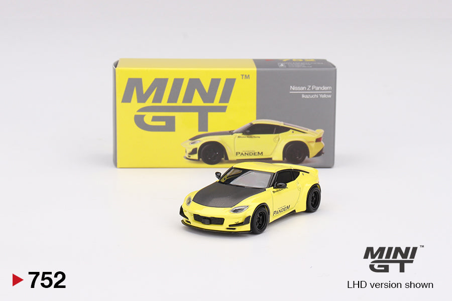 TSM Mini GT 1:64 Nissan Z Pandem Ikazuchi Yellow (RHD)