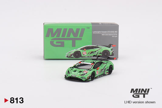 TSM Mini GT 1:64 Lamborghini Huracán GT3 EVO2 #63 Iron Lynx IMSA 2023 Daytona 24