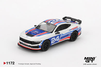 TSM Mini GT 1:64 Ford Mustang Dark Horse #24 Ford Performance Racing School