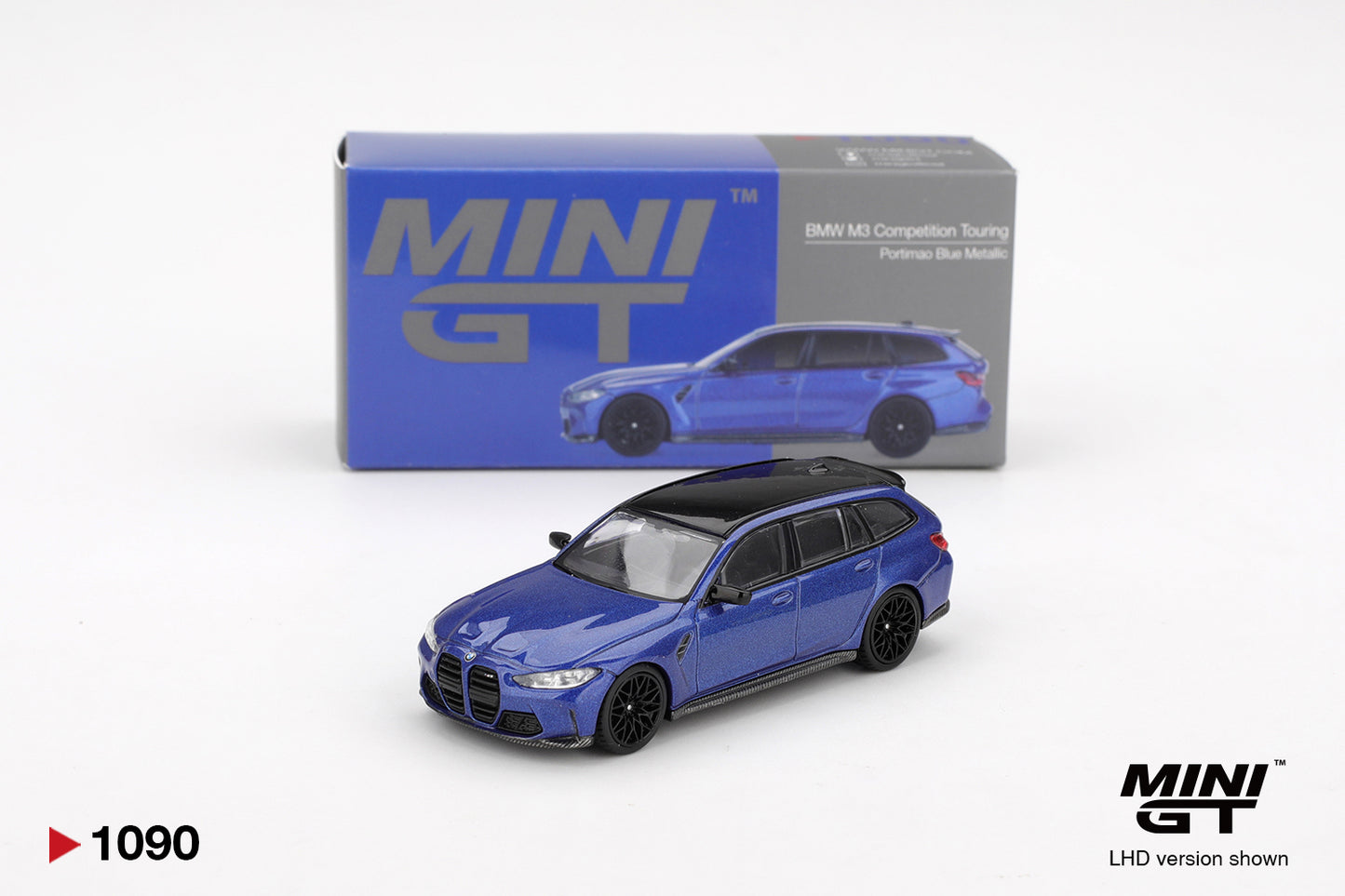 TSM Mini GT 1:64 BMW M3 Competition Touring Portimao Blue Metallic RHD