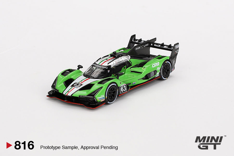TSM Mini GT 1:64 Lamborghini SC63 #63 Iron Lynx 2024 IMSA Sebring 12 Hrs