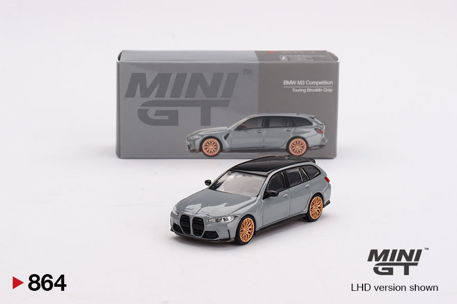TSM Mini GT 1:64 BMW M3 Competition Touring Brooklyn Grey RHD
